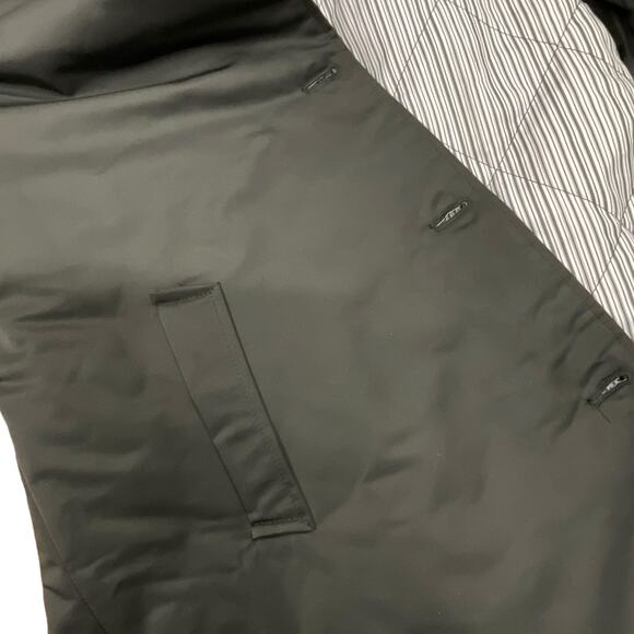 Hunter Stacy Black Water Resistant Trench Coat Womens Large Belted Rain Jacket - Picture 8 of 12